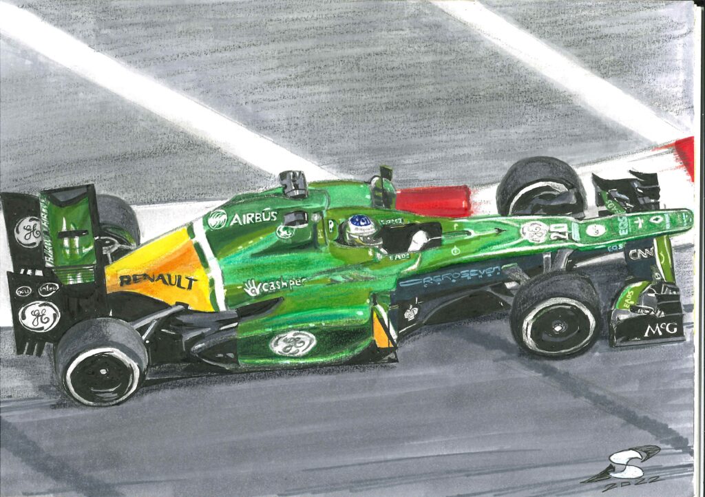 Caterham CT03 dessinée par BnySimo illustrations
